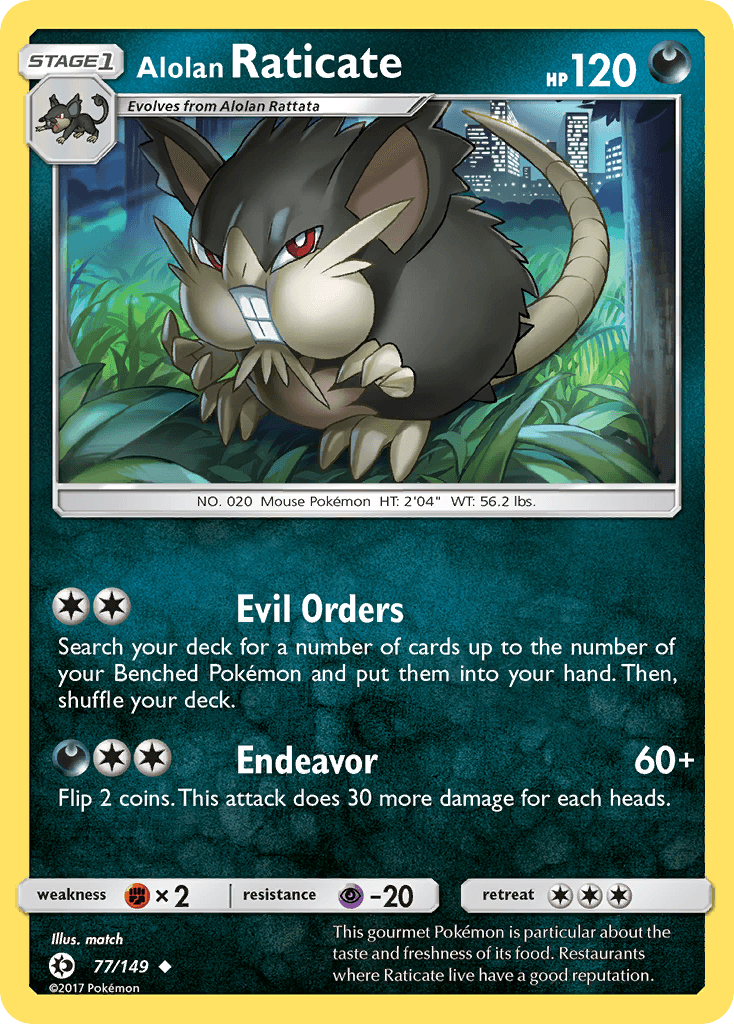 Alolan Raticate from Sun & Moon