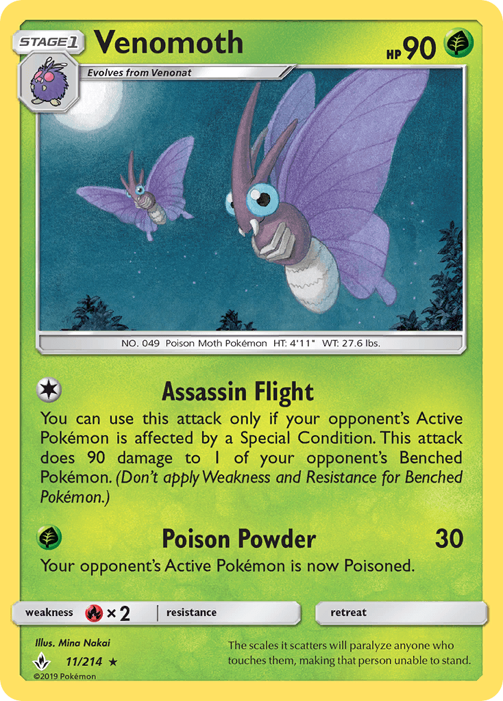 Venomoth from Unbroken Bonds