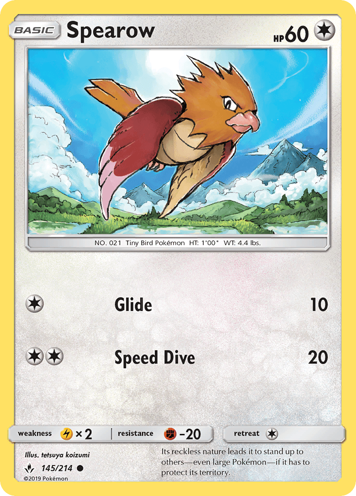 Spearow from Unbroken Bonds