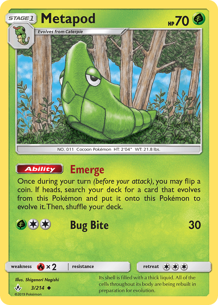 Metapod from Unbroken Bonds