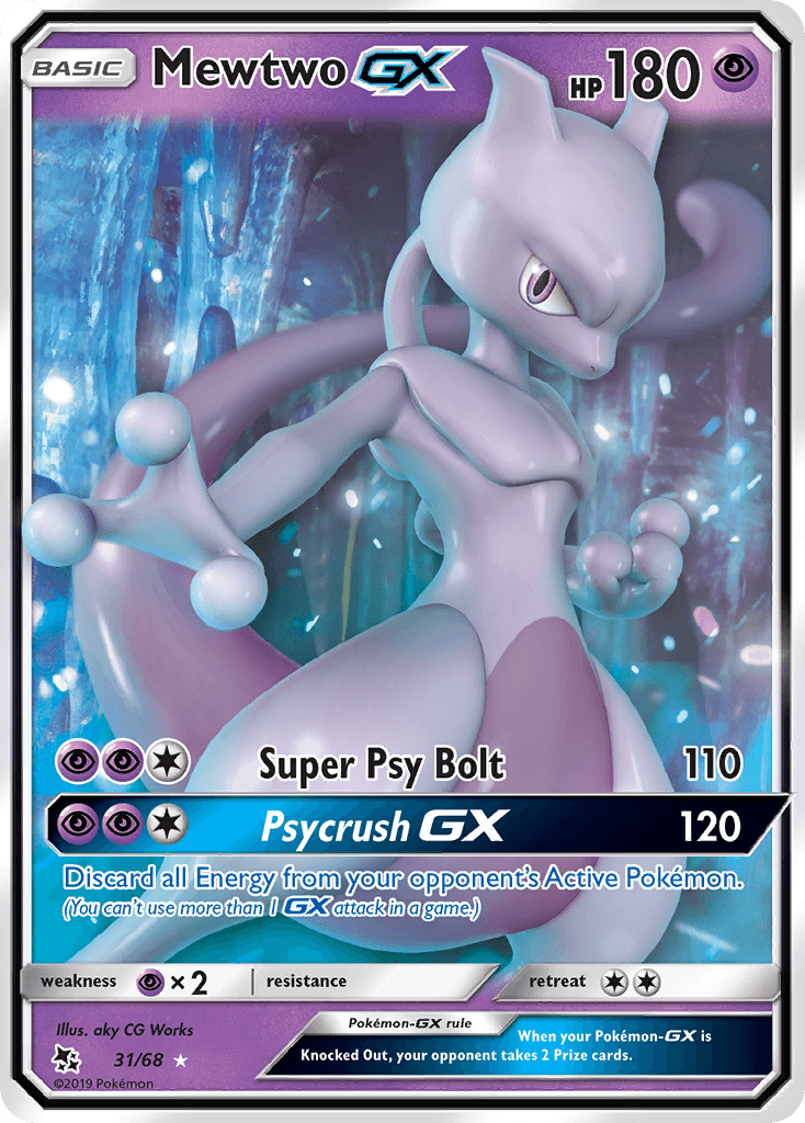 Mewtwo-GX from Hidden Fates