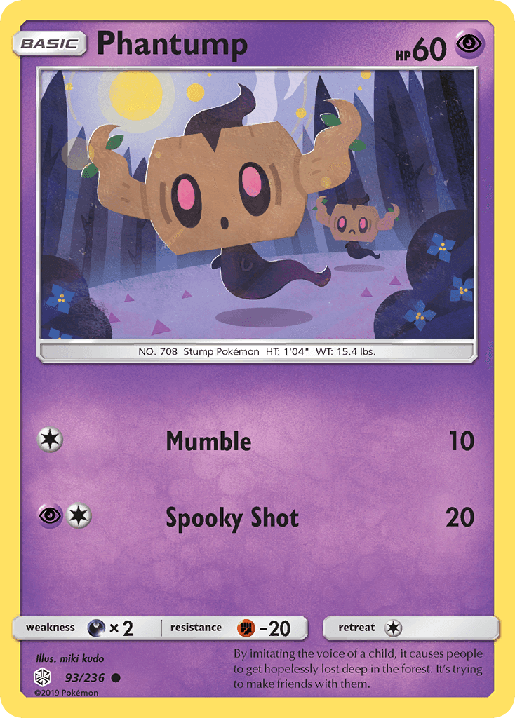 Phantump from Cosmic Eclipse
