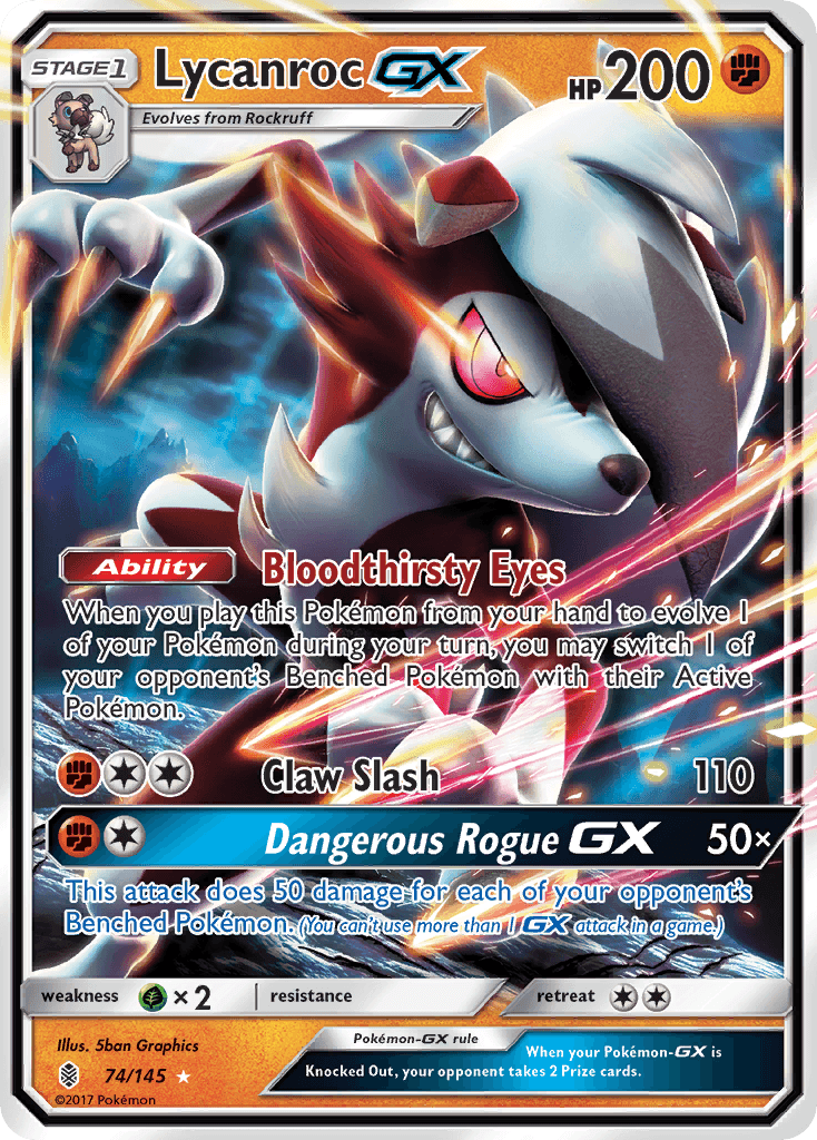 Lycanroc-GX from Guardians Rising
