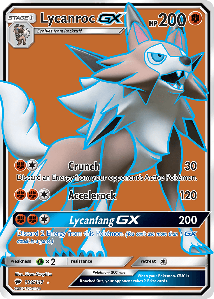 Lycanroc-GX from Burning Shadows