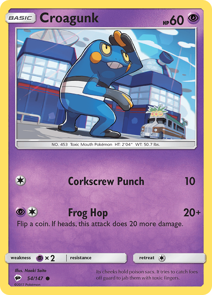 Croagunk from Burning Shadows