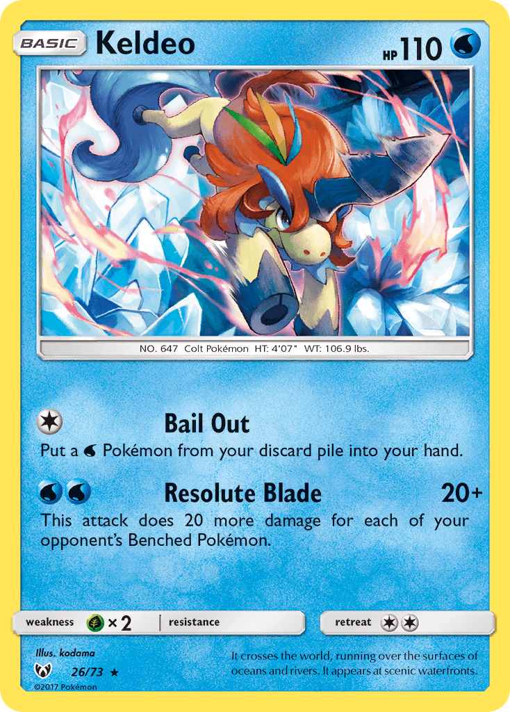Keldeo from Shining Legends