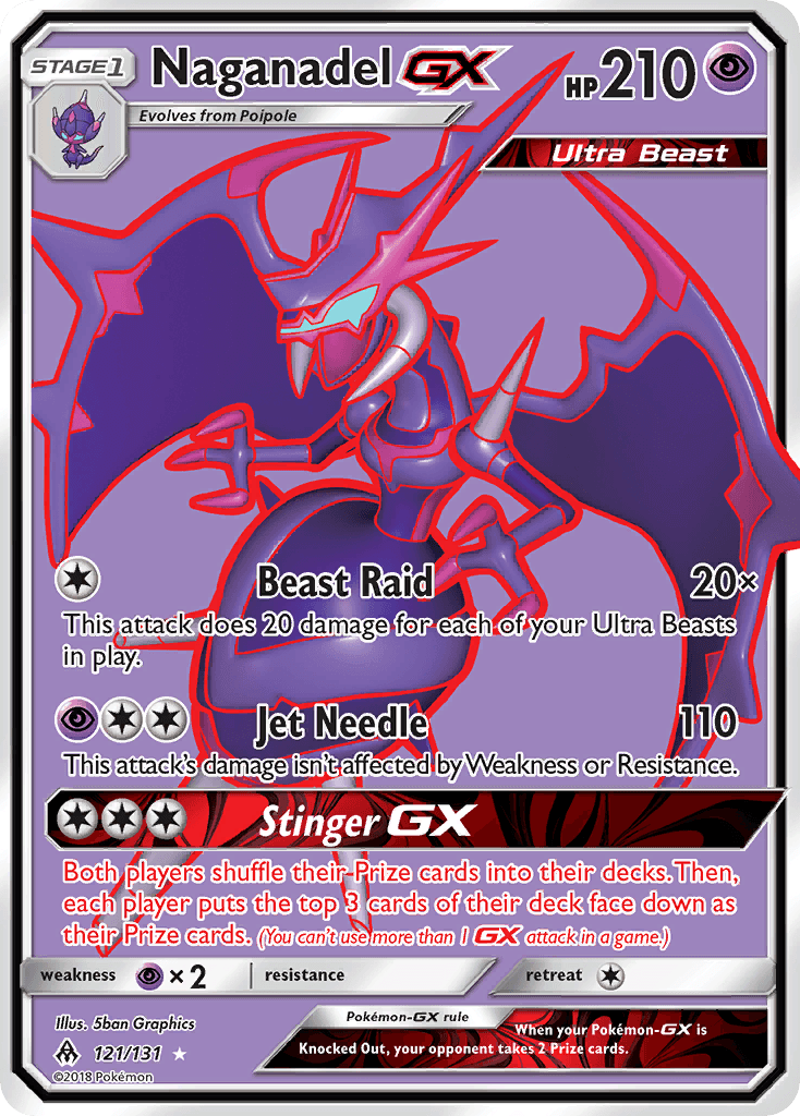 Naganadel-GX from Forbidden Light