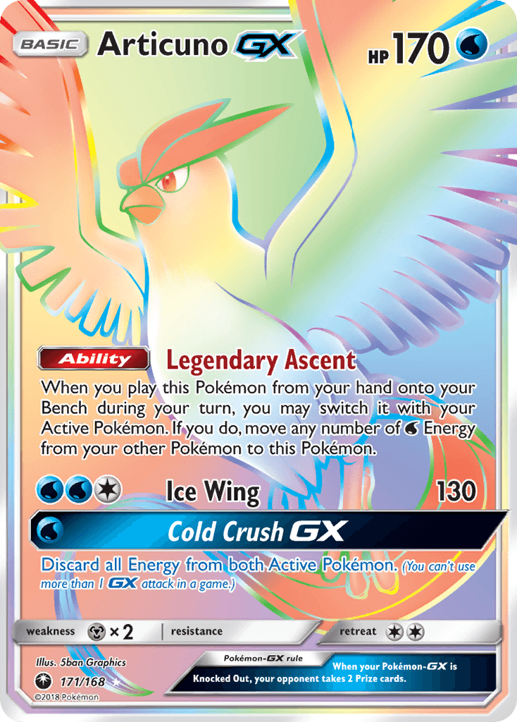 Articuno-GX from Celestial Storm