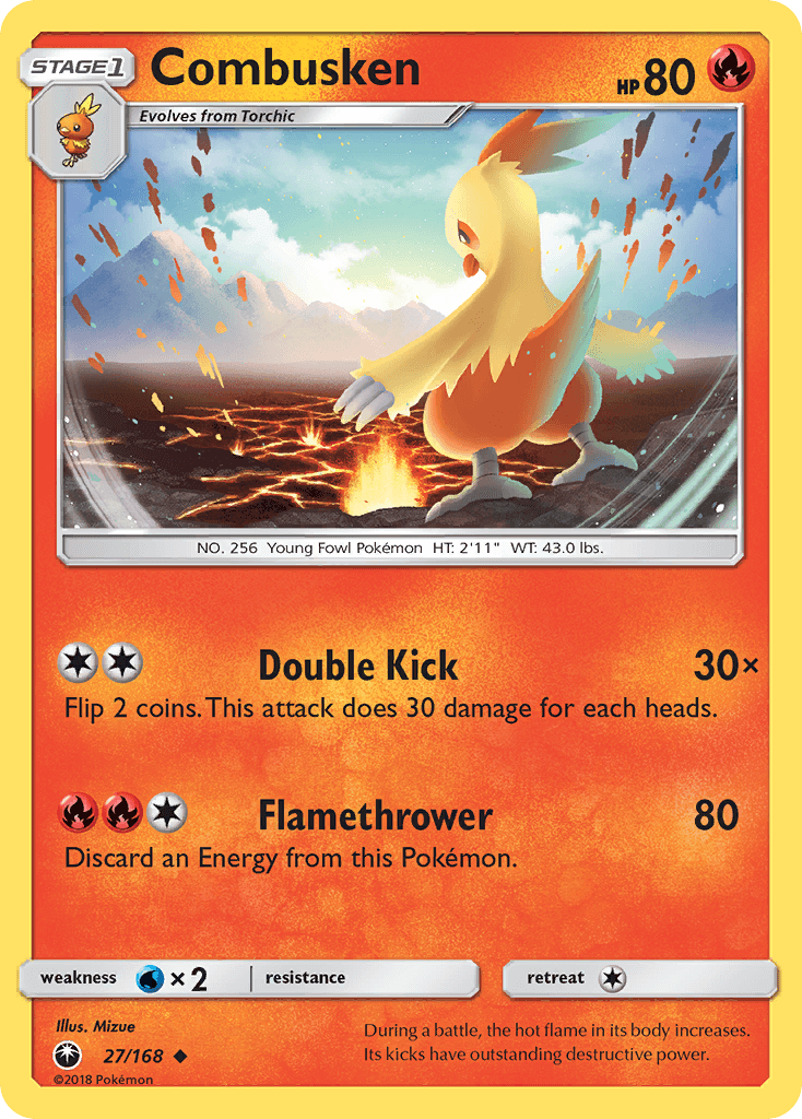 Combusken from Celestial Storm