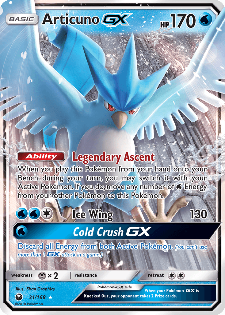 Articuno-GX from Celestial Storm