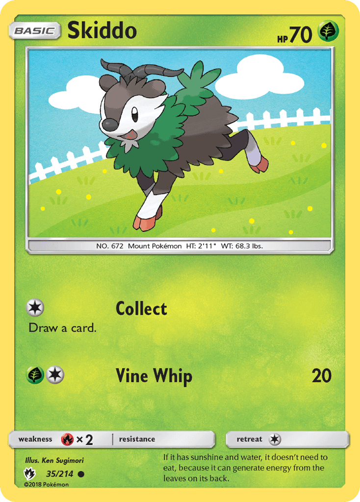 Skiddo from Lost Thunder