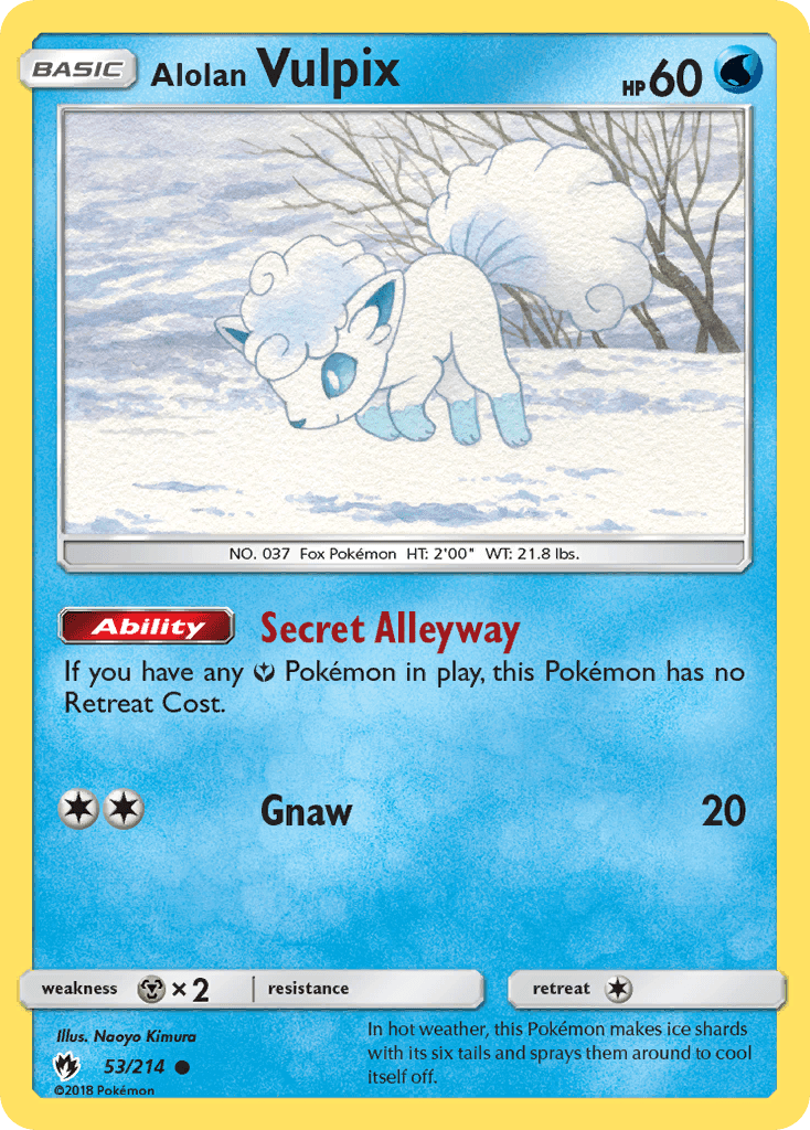 Alolan Vulpix from Lost Thunder