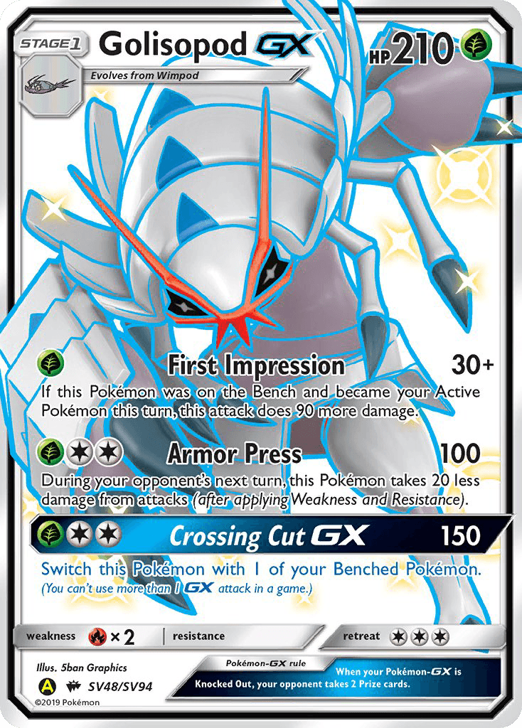 Golisopod-GX from Hidden Fates Shiny Vault