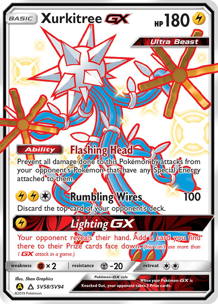 Xurkitree-GX from Hidden Fates Shiny Vault