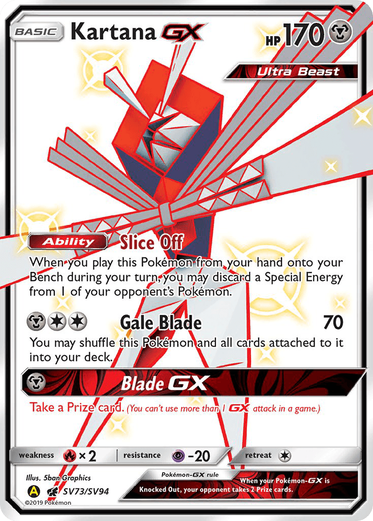 Kartana-GX from Hidden Fates Shiny Vault