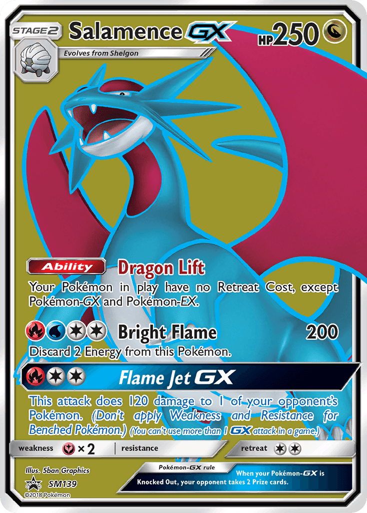 Salamence-GX from SM Black Star Promos