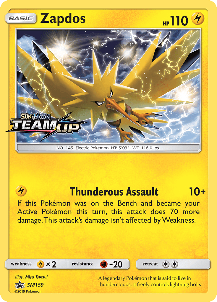 Zapdos from SM Black Star Promos