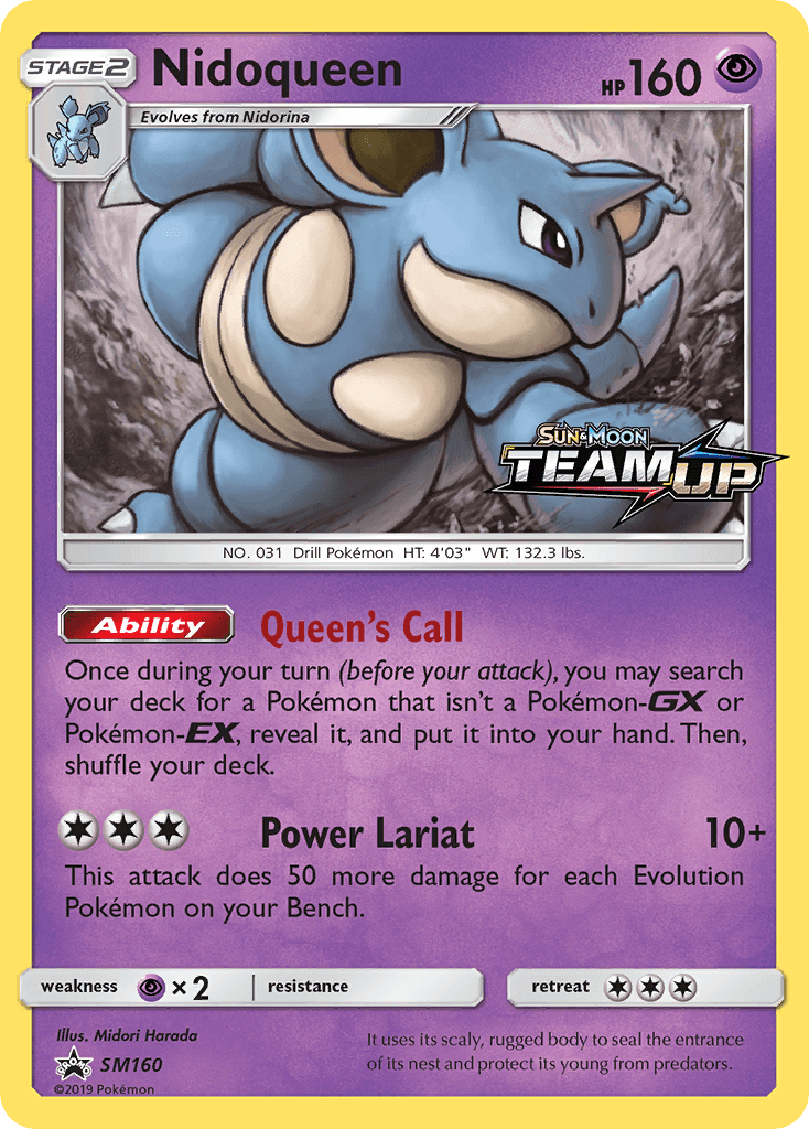 Nidoqueen from SM Black Star Promos