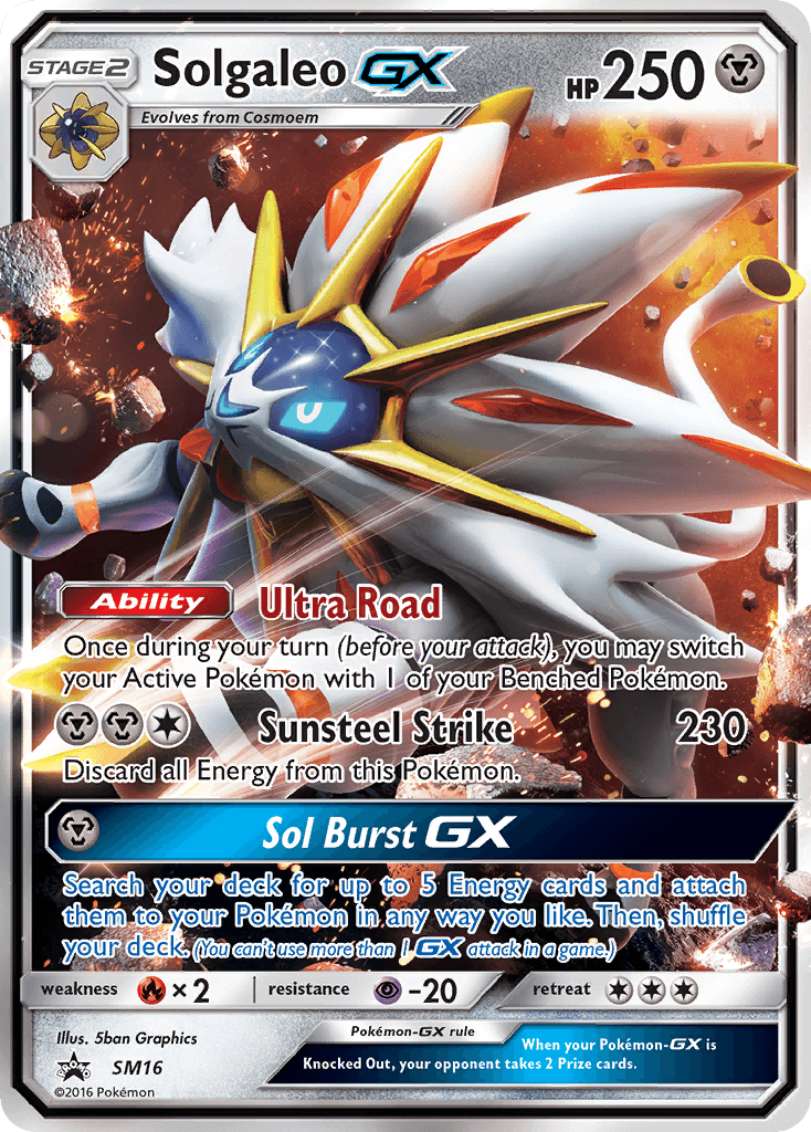 Solgaleo-GX from SM Black Star Promos