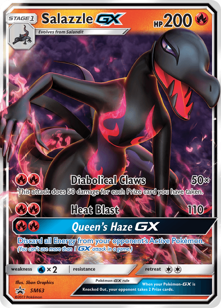 Salazzle-GX from SM Black Star Promos