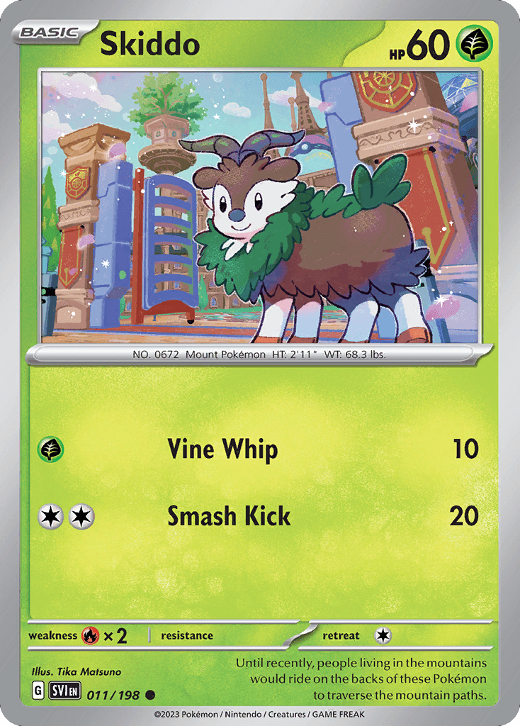 Skiddo from Scarlet & Violet