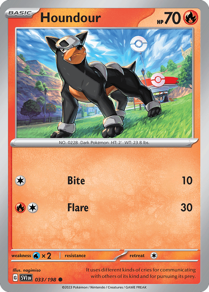 Houndour from Scarlet & Violet