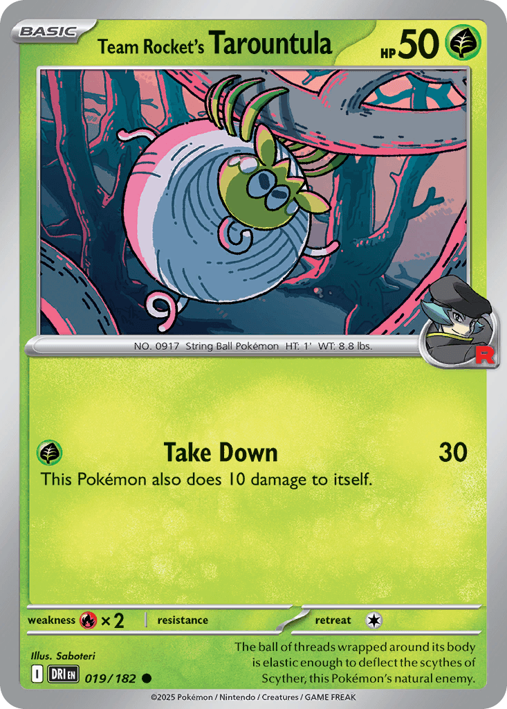 Team Rocket's Tarountula from Destined Rivals