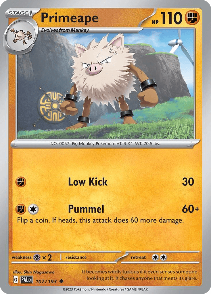 Primeape from Paldea Evolved
