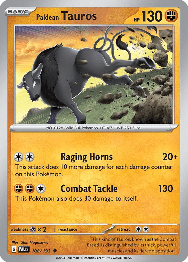 Paldean Tauros from Paldea Evolved