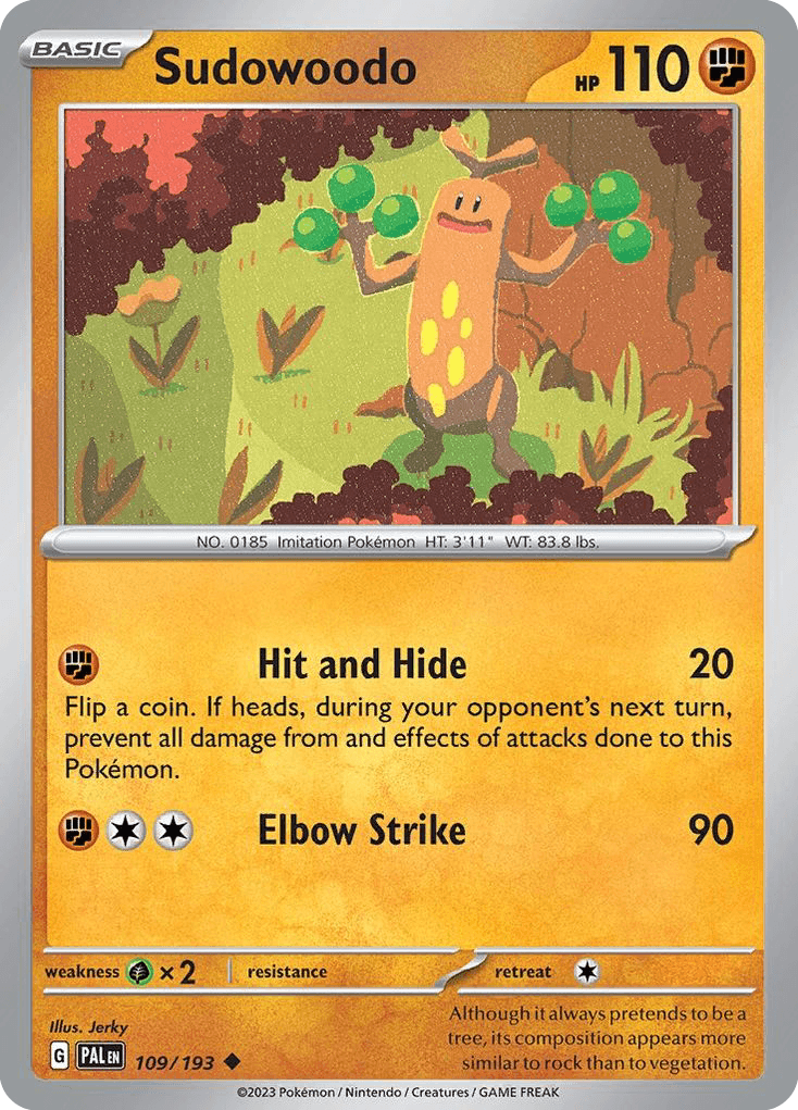 Sudowoodo from Paldea Evolved
