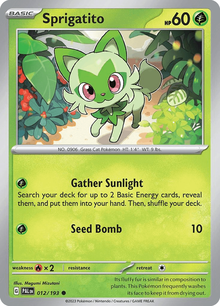 Sprigatito from Paldea Evolved