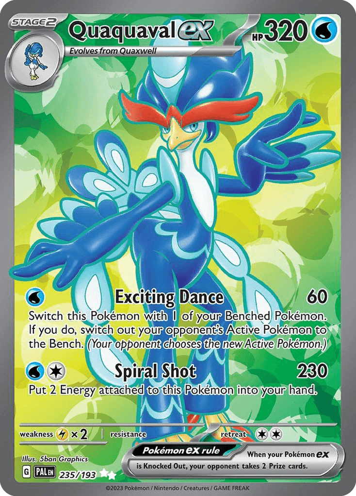 Quaquaval ex from Paldea Evolved