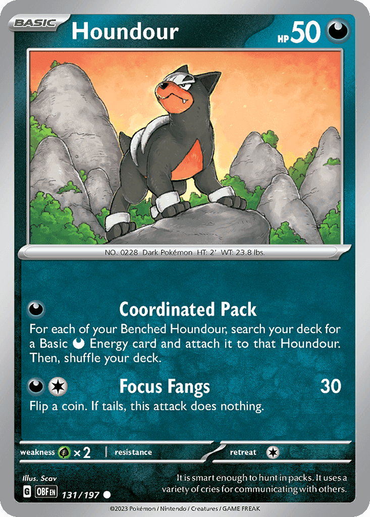 Houndour from Obsidian Flames