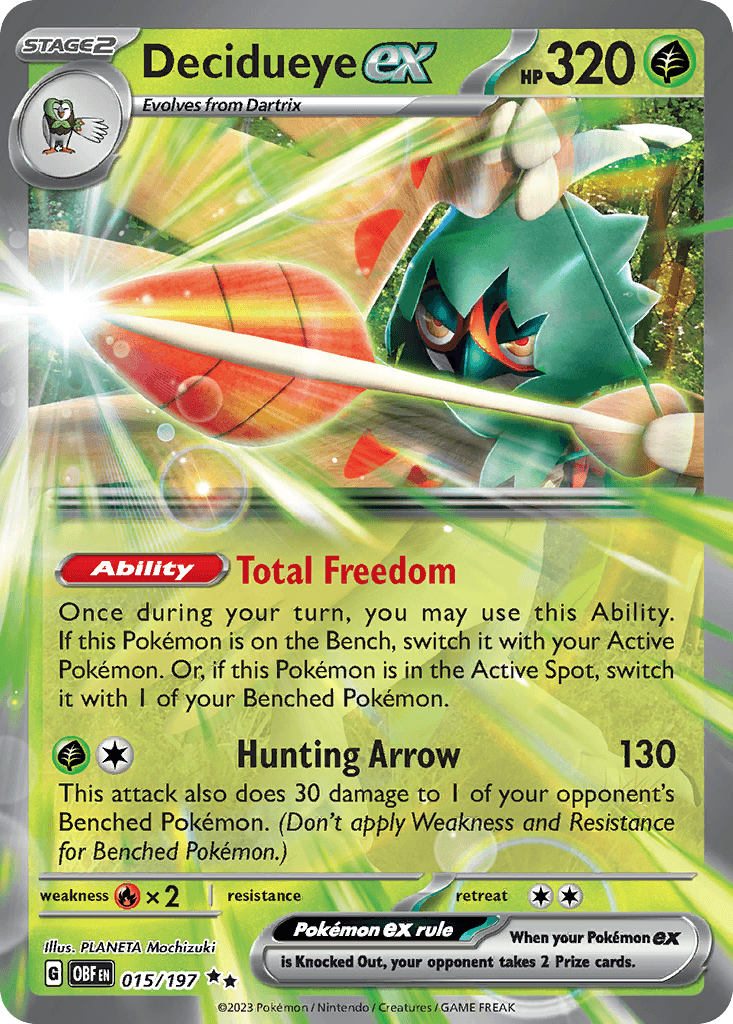 Decidueye ex from Obsidian Flames