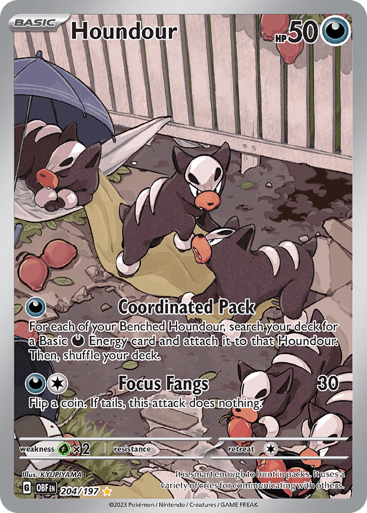 Houndour from Obsidian Flames