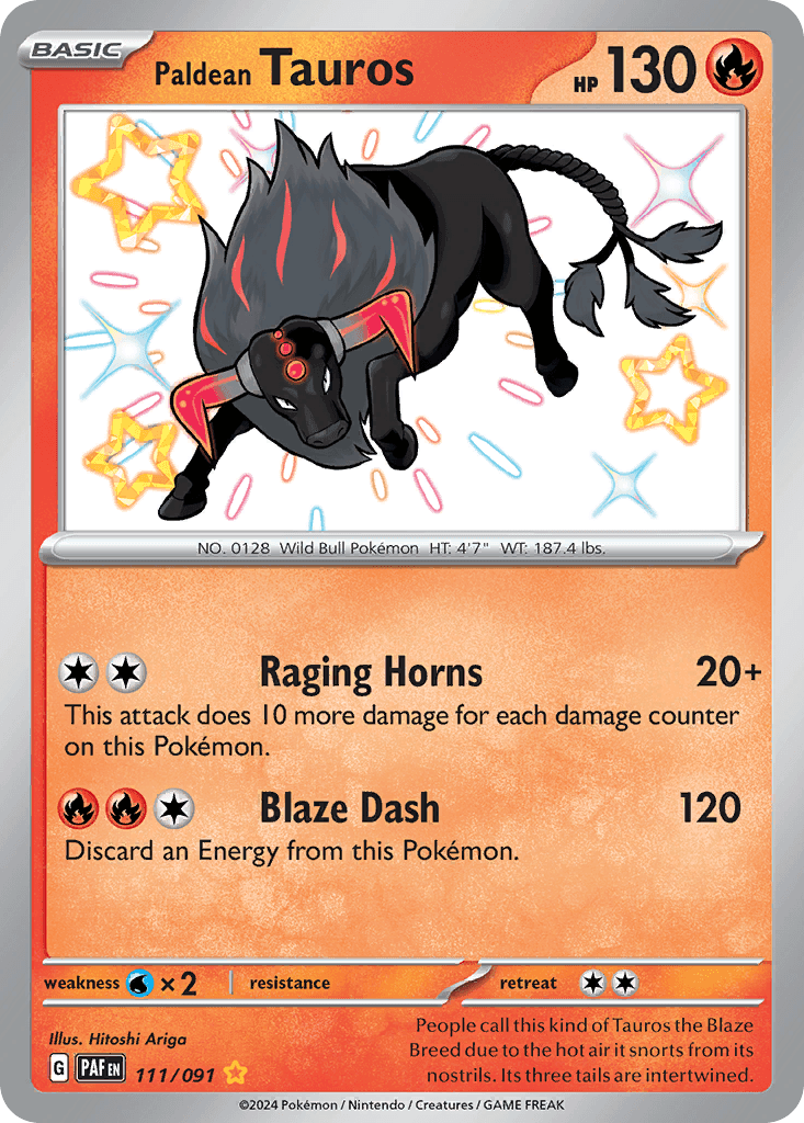 Paldean Tauros from Paldean Fates
