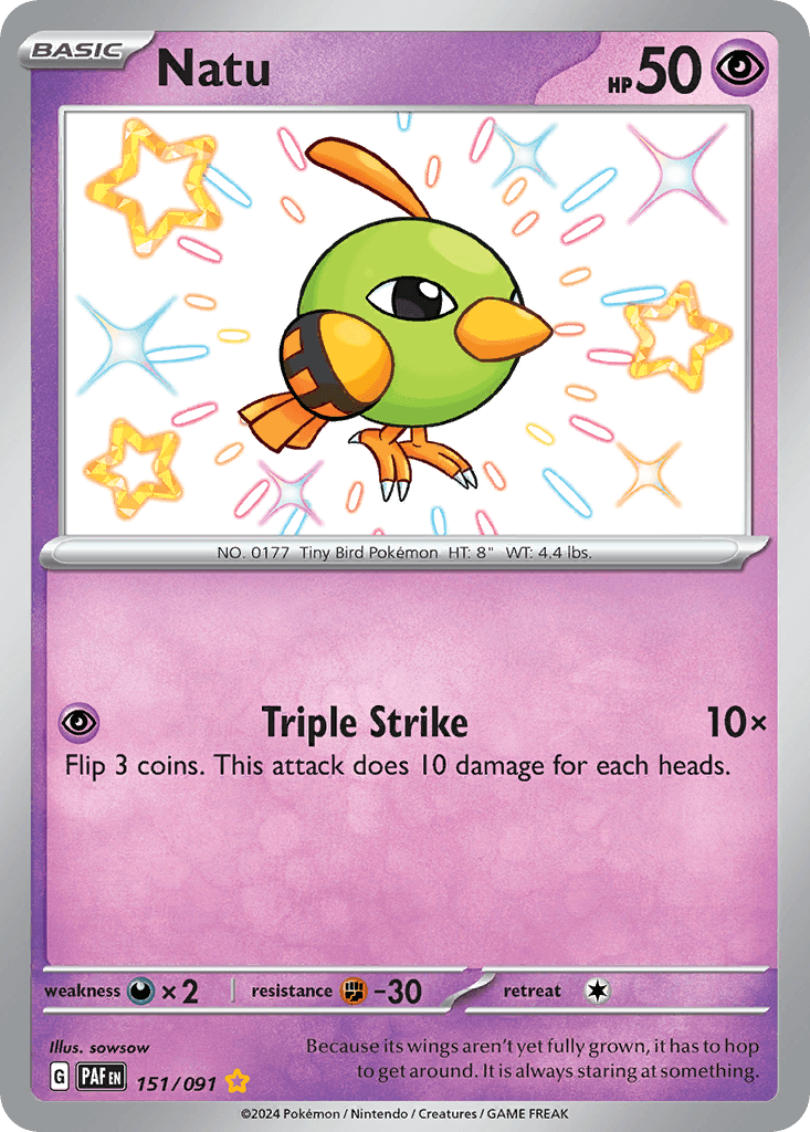 Natu from Paldean Fates