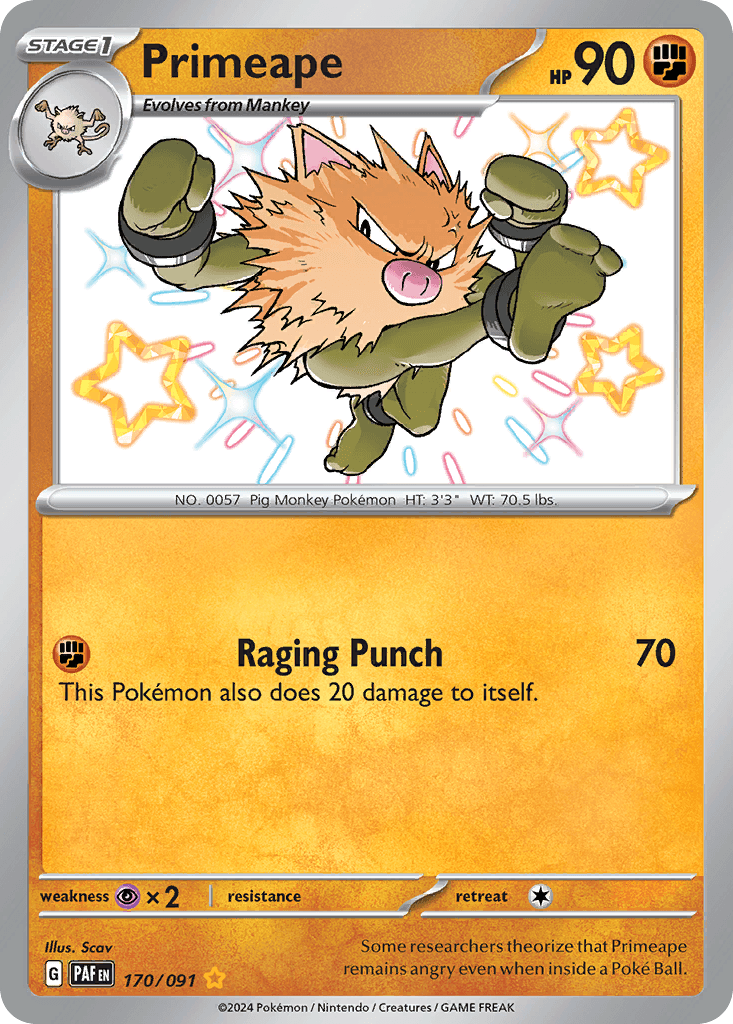 Primeape from Paldean Fates