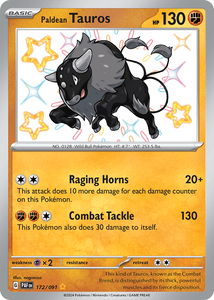 Paldean Tauros from Paldean Fates