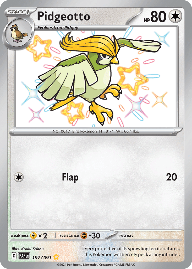 Pidgeotto from Paldean Fates