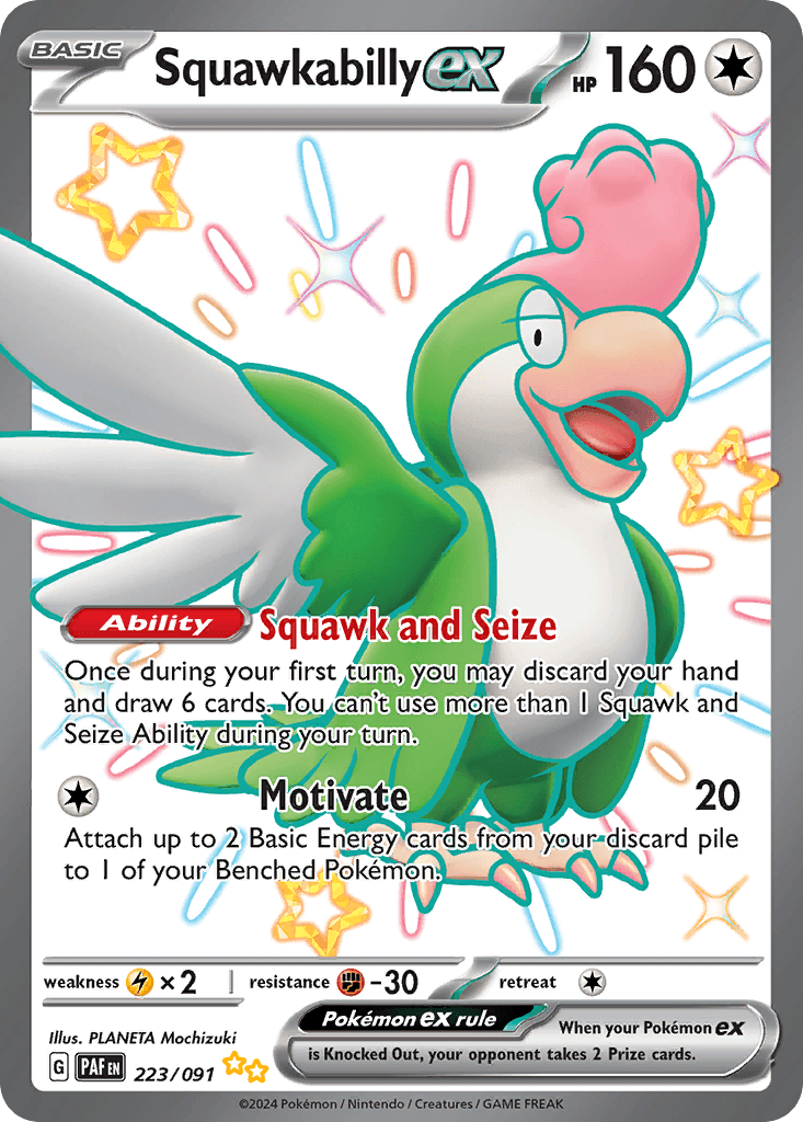 Squawkabilly ex from Paldean Fates