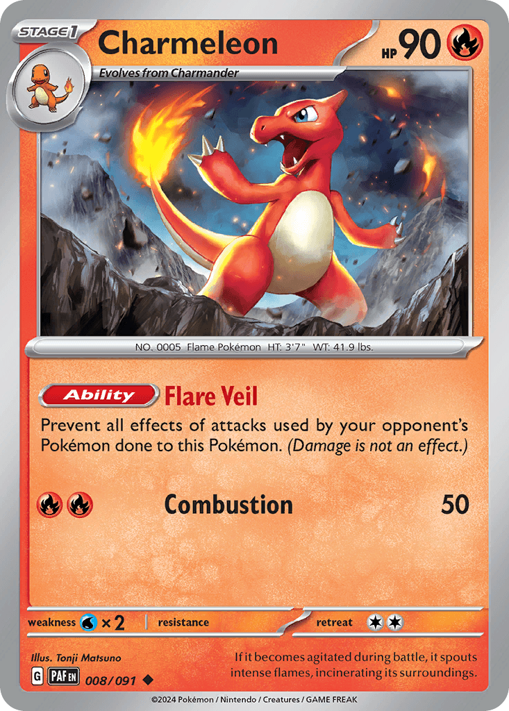 Charmeleon from Paldean Fates