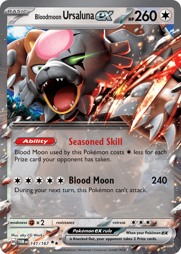 Bloodmoon Ursaluna ex from Twilight Masquerade