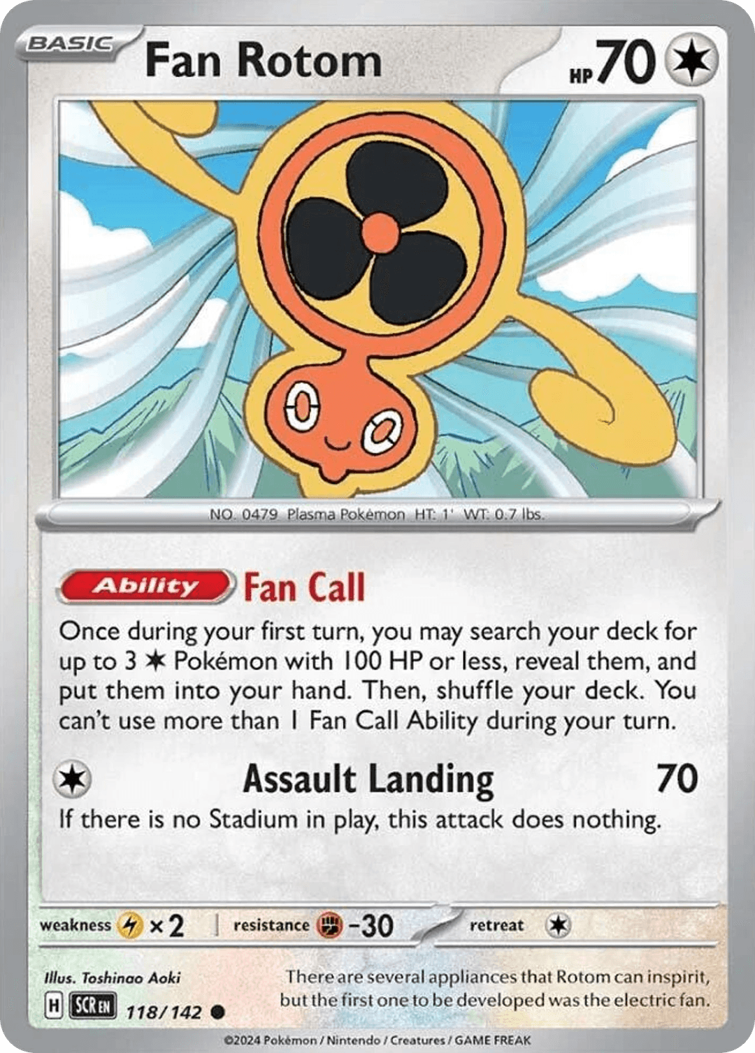 Fan Rotom from Stellar Crown