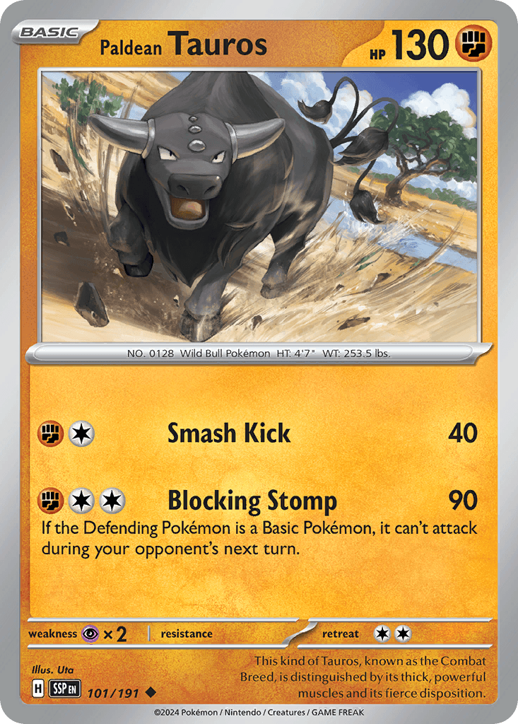 Paldean Tauros from Surging Sparks