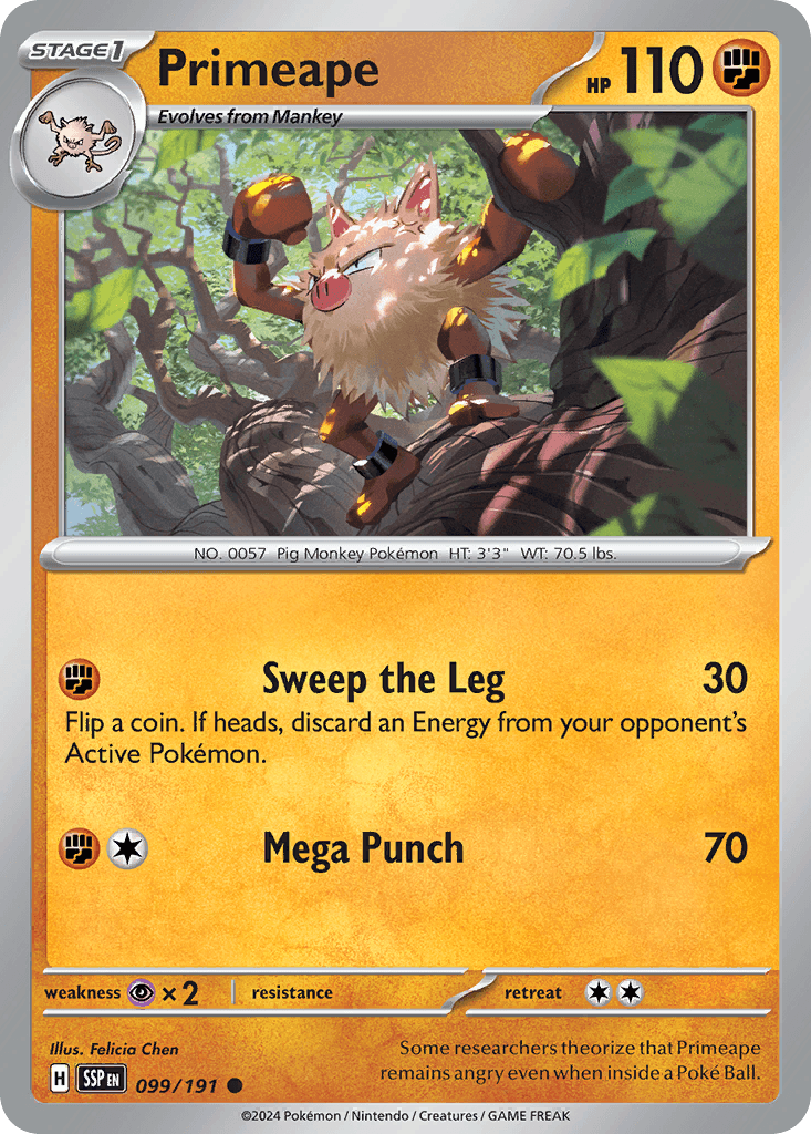 Primeape from Surging Sparks