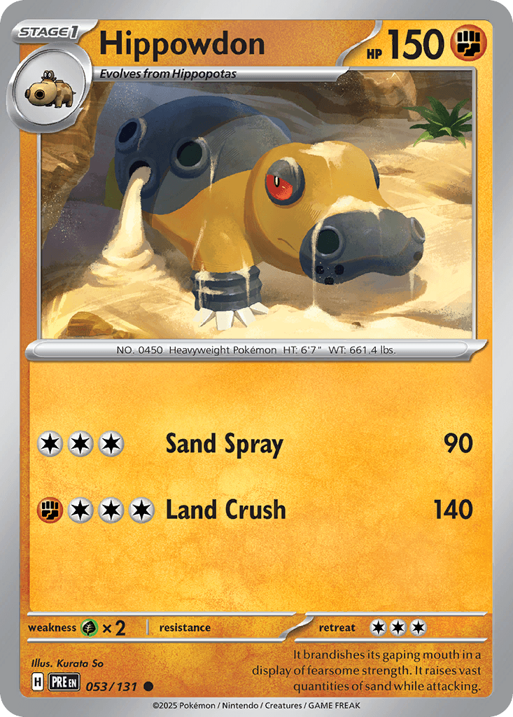 Hippowdon from Prismatic Evolutions