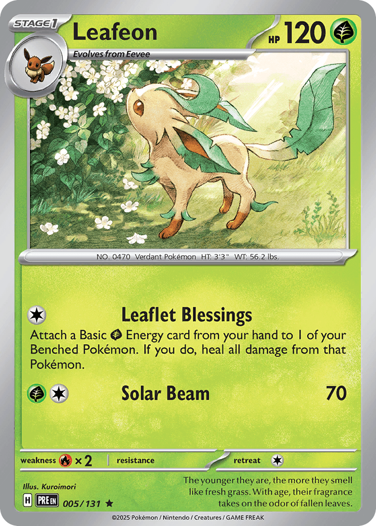 Leafeon from Prismatic Evolutions