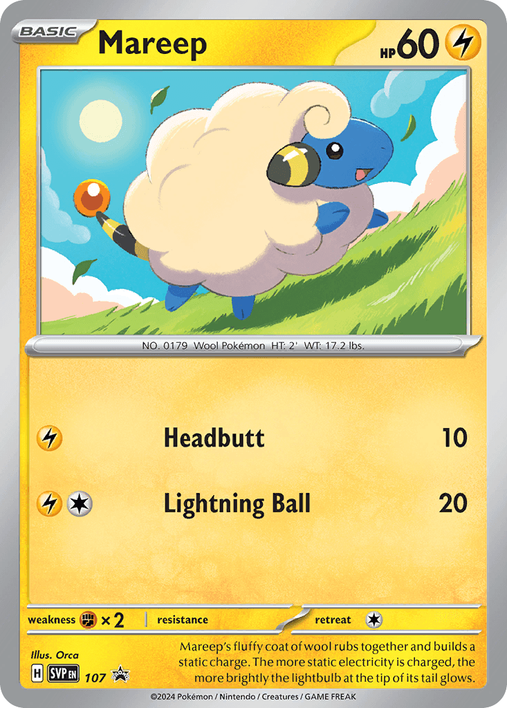 Mareep from Scarlet & Violet Black Star Promos