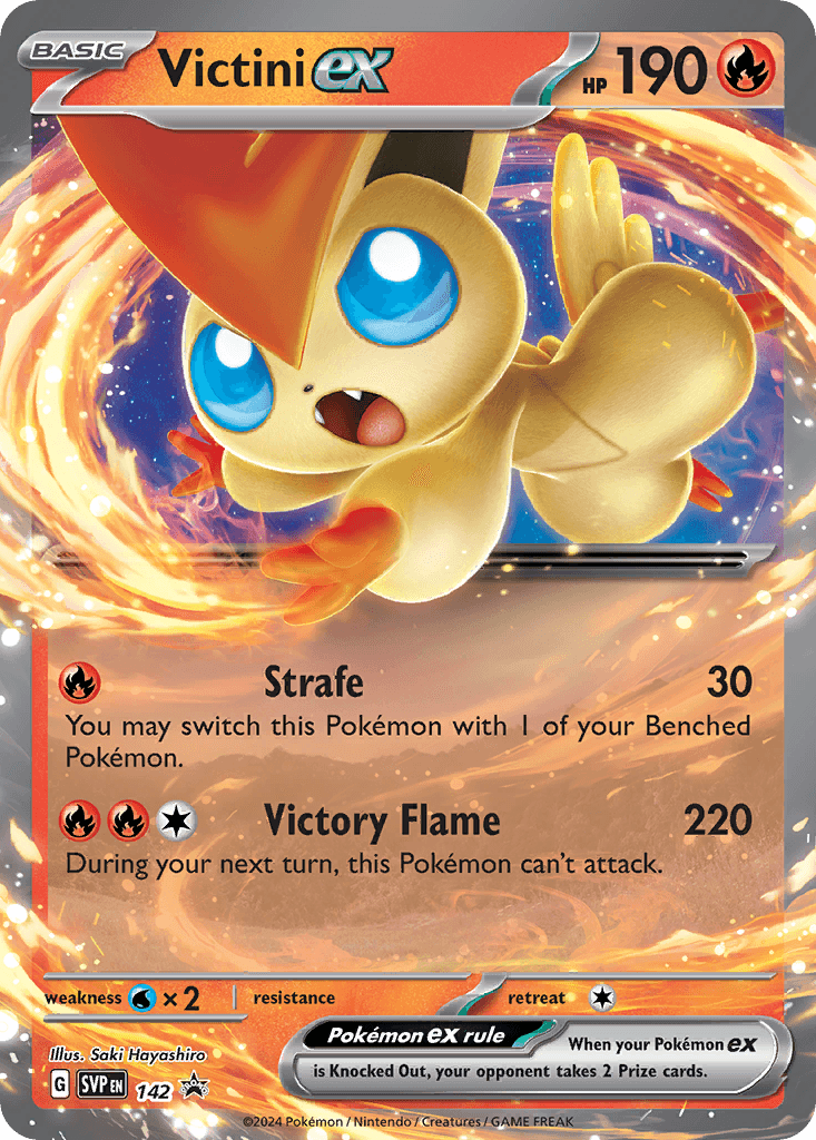 Victini ex from Scarlet & Violet Black Star Promos